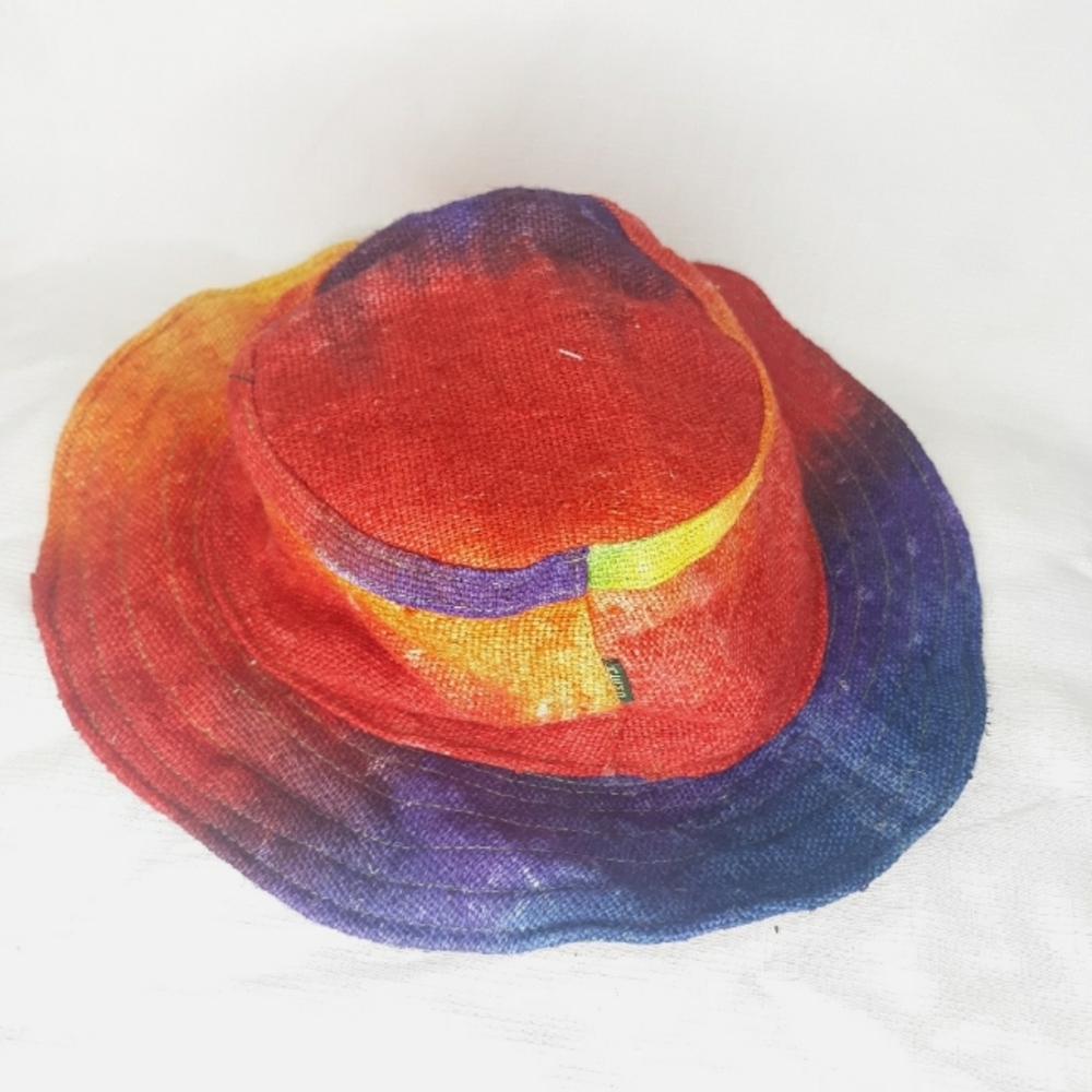 Brand new tie dye hemp sun hat